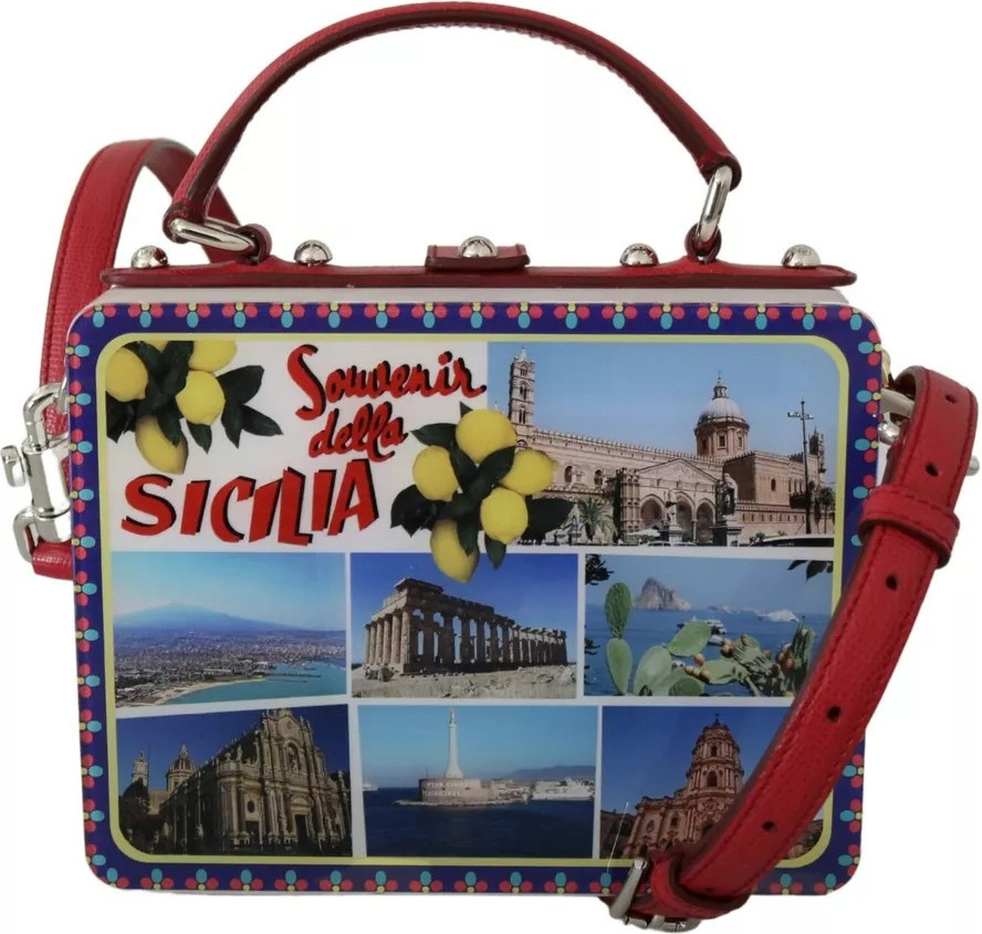 Сумка-клатч Dolce & Gabbana Белый Плекси Бокс Сицилия