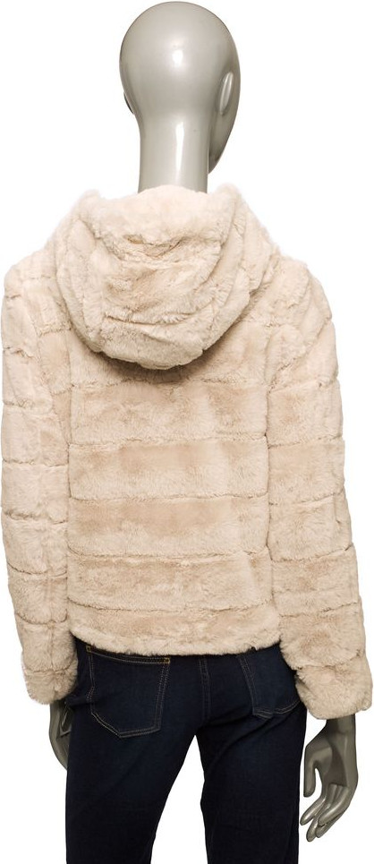 Beige Polyester Women Jacket