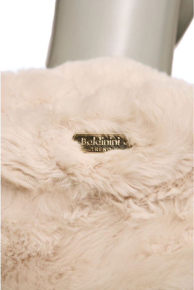Beige Polyester Women Jacket