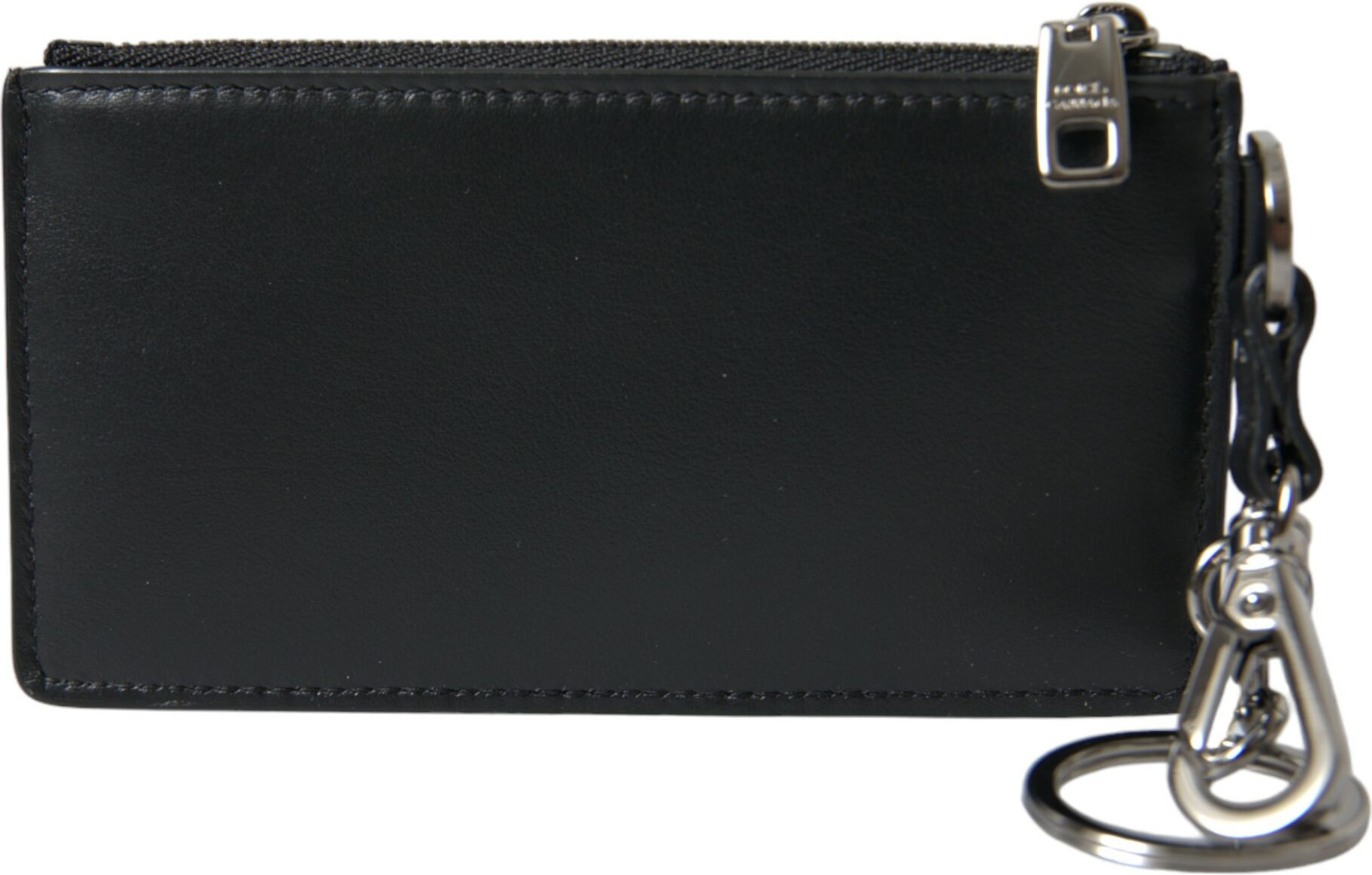 Case Dolce & Gabbana Black Leather Zip Logo Strap Multi Kit
