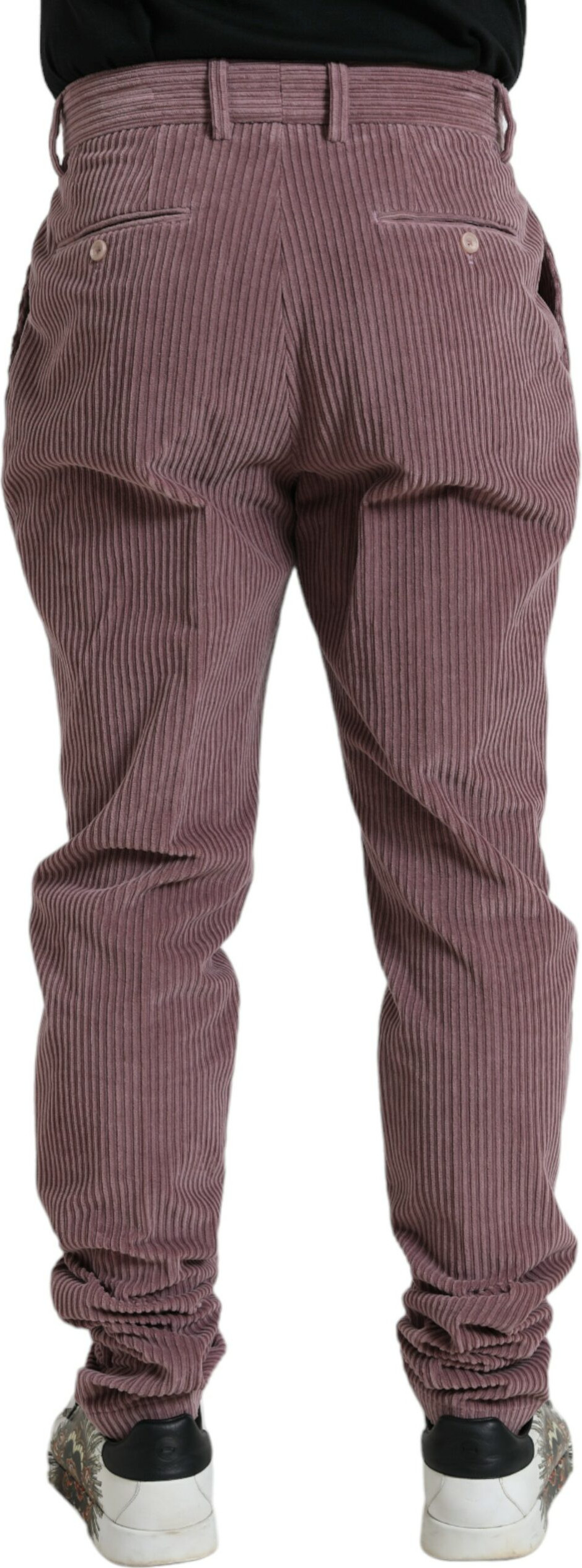 Pants Dolce & Gabbana Purple Corduroy Cotton Stretch Skinny