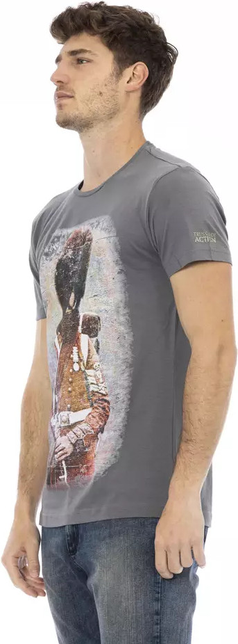 Футболка Trussardi Gray Хлопковая Мужская
