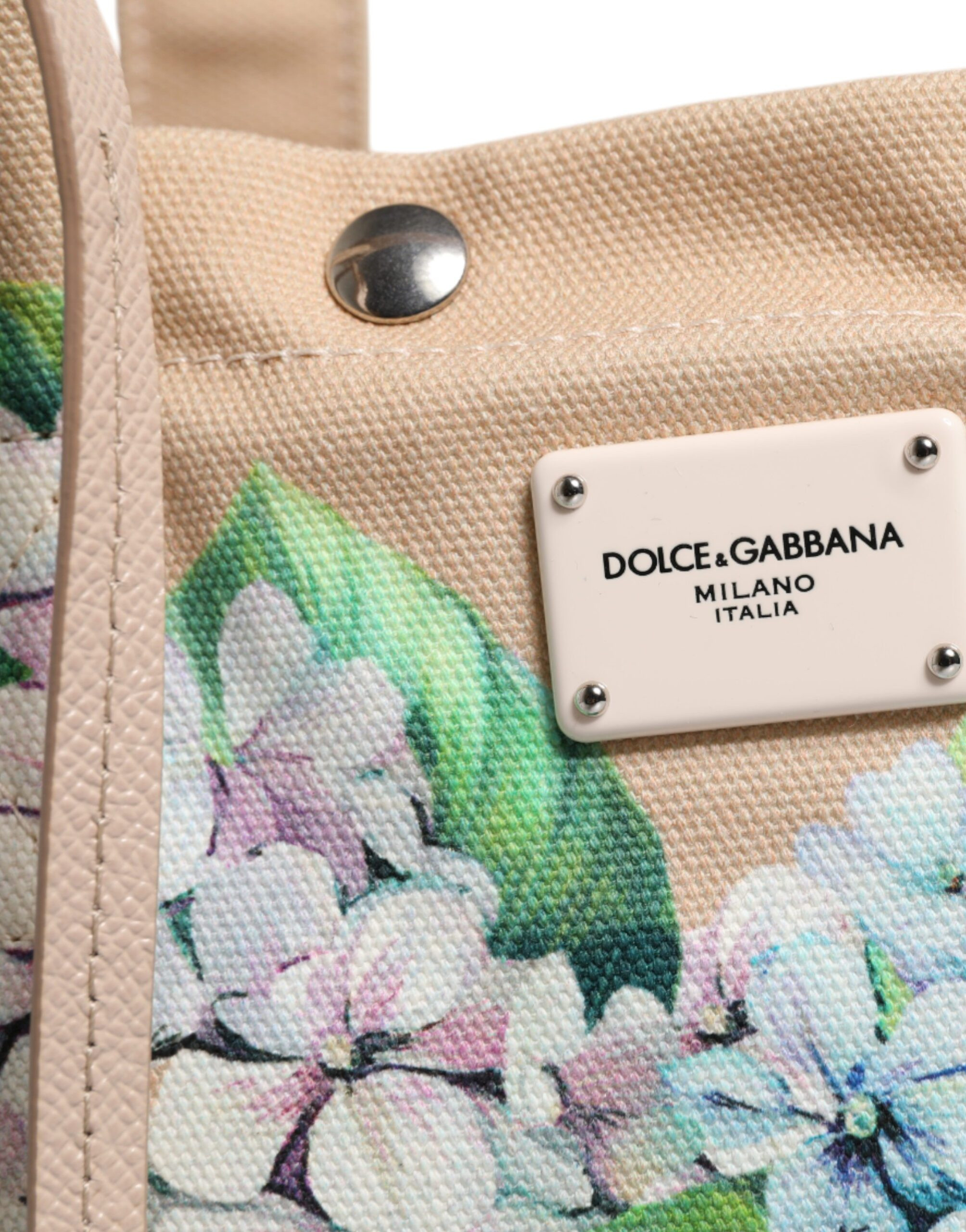 Tote Bag Dolce & Gabbana Multicolor Floral Canvas
