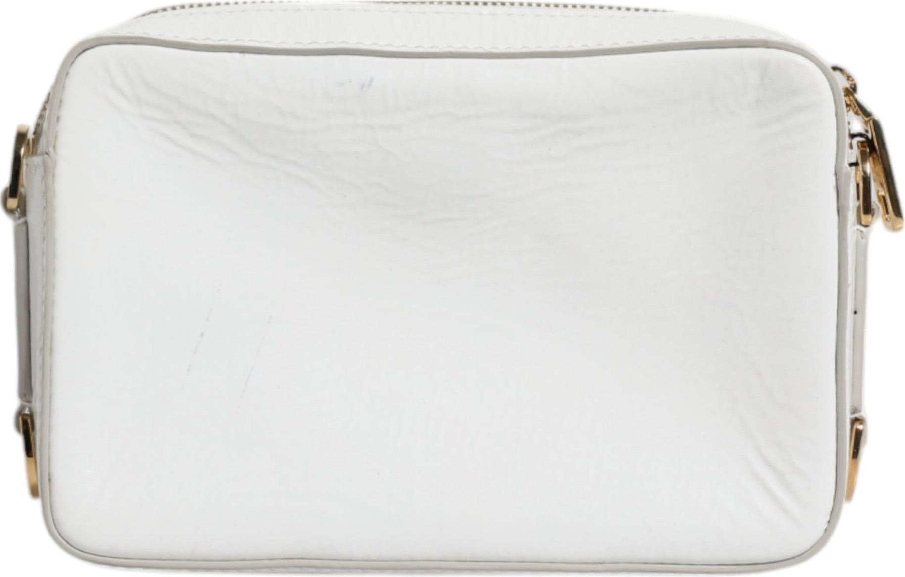Dolce & Gabbana logotipli, charmli, oq charmli crossbody sumka