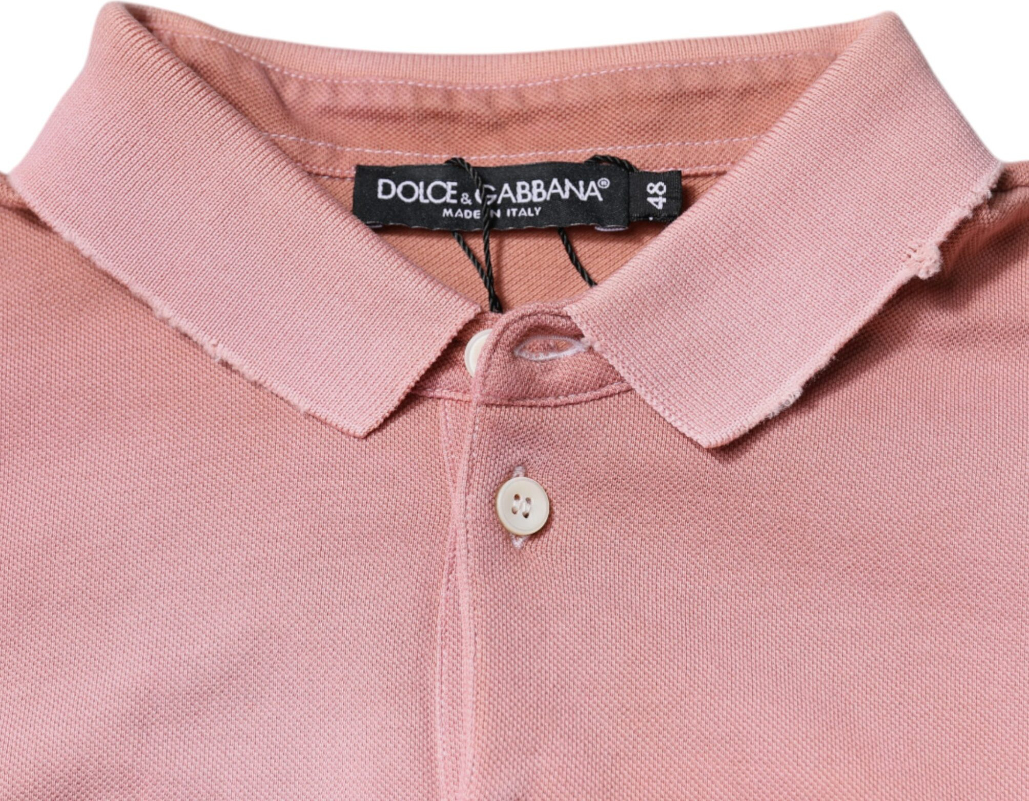 Polo T-shirt Dolce & Gabbana Pink Crown