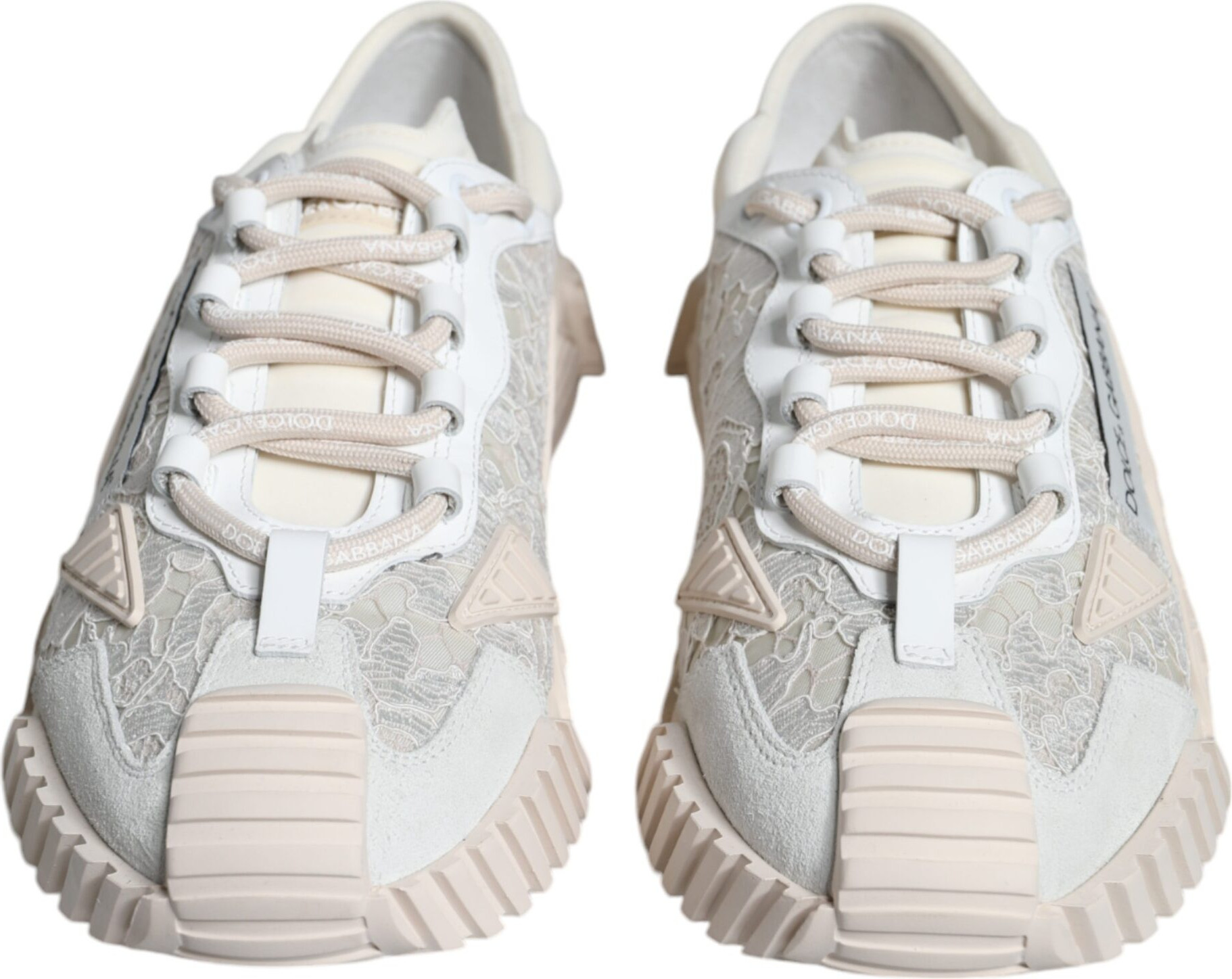 White Lace NS1 Low Top Sneaker Sports Shoes Dolce & Gabbana