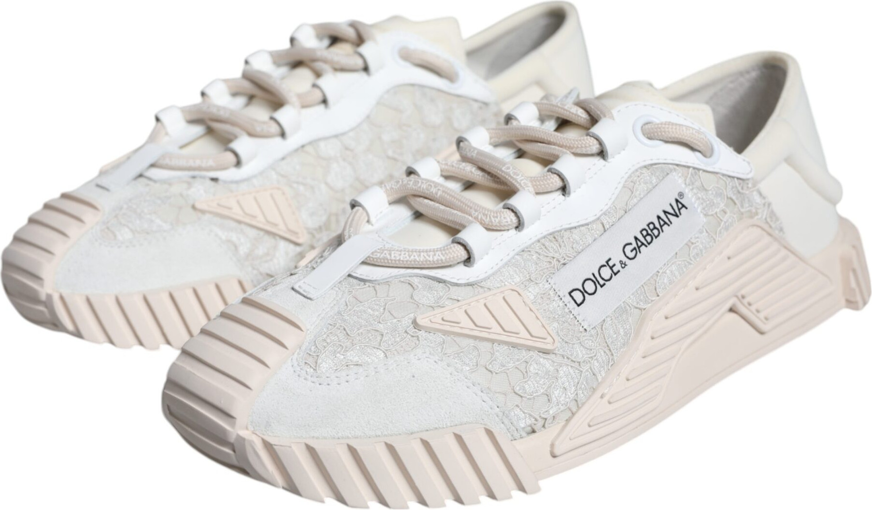 White Lace NS1 Low Top Sneaker Sports Shoes Dolce & Gabbana