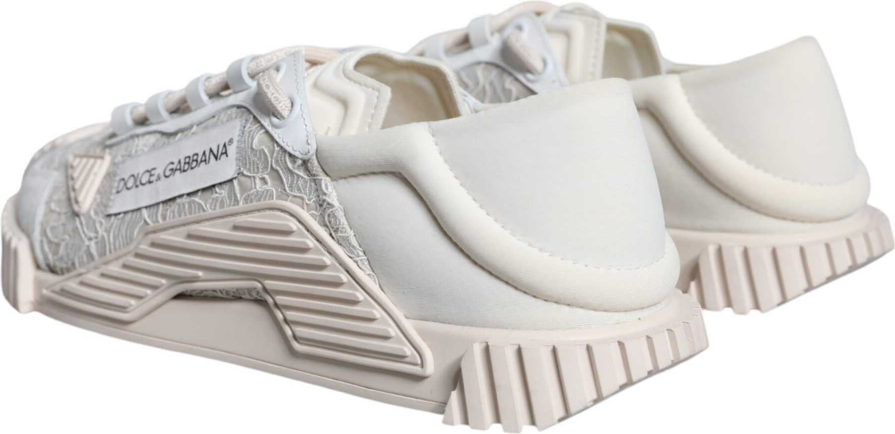 White Lace NS1 Low Top Sneaker Sports Shoes Dolce & Gabbana