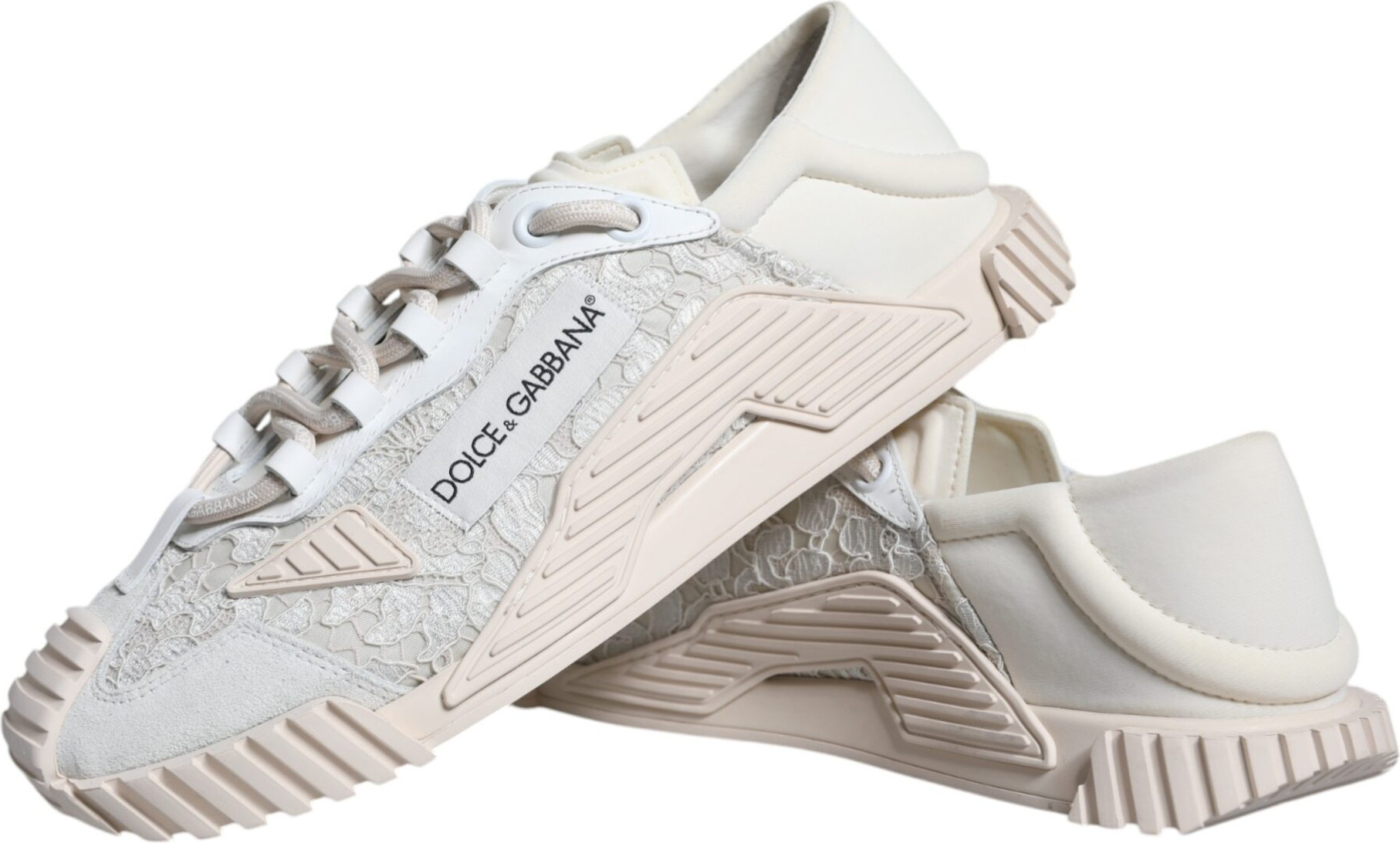 White Lace NS1 Low Top Sneaker Sports Shoes Dolce & Gabbana