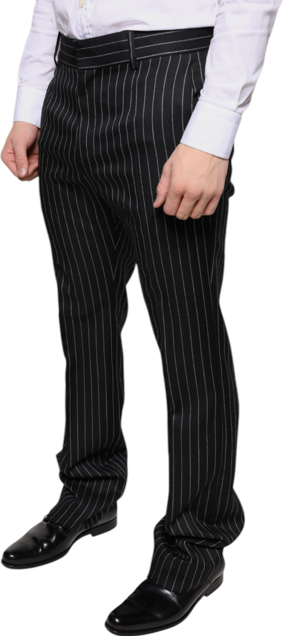 Dolce & Gabbana klassik shim qora chiziqli