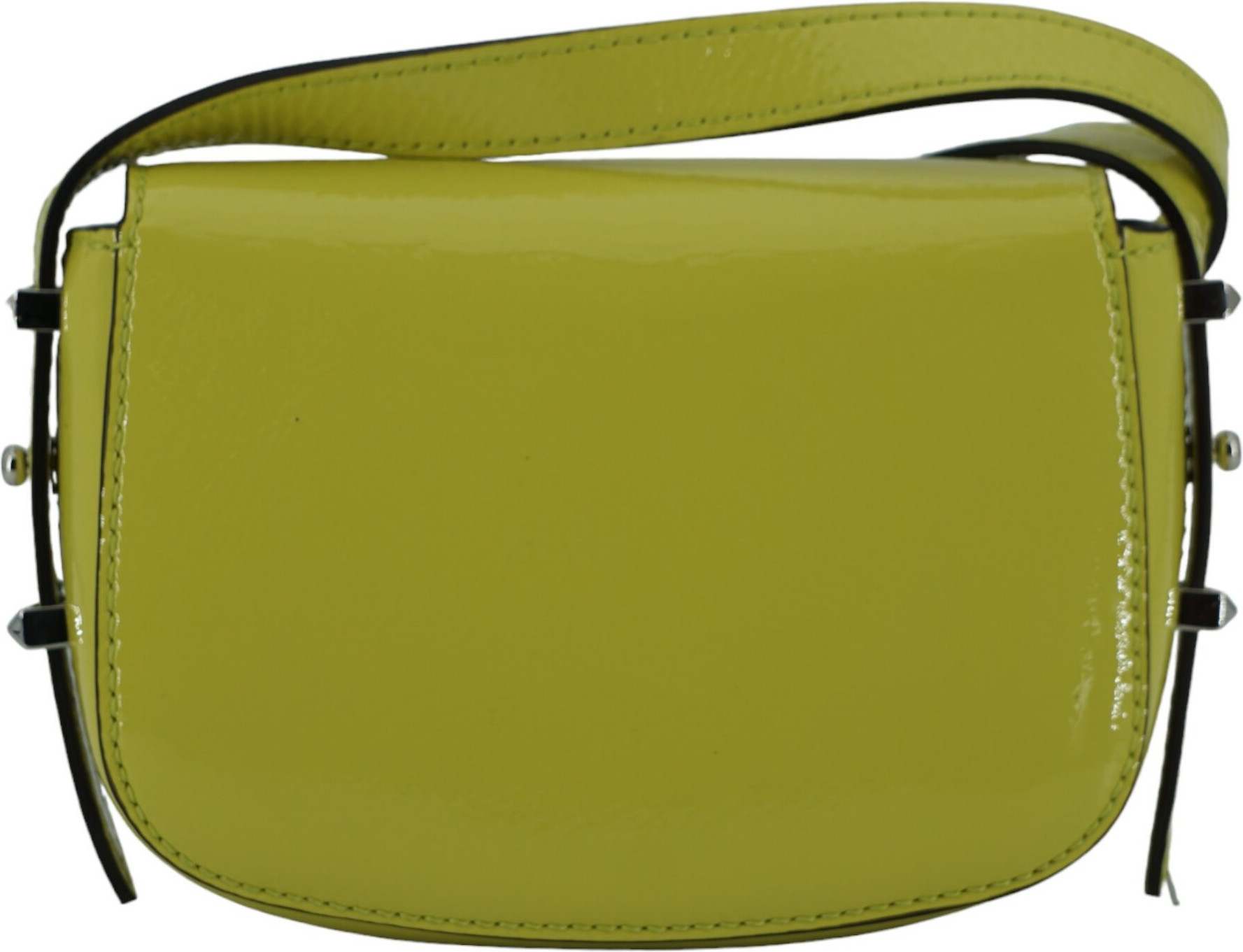 Shoulder Bag Jimmy Choo Eyewear ARENNE SATCHEL/S PATENT LIME