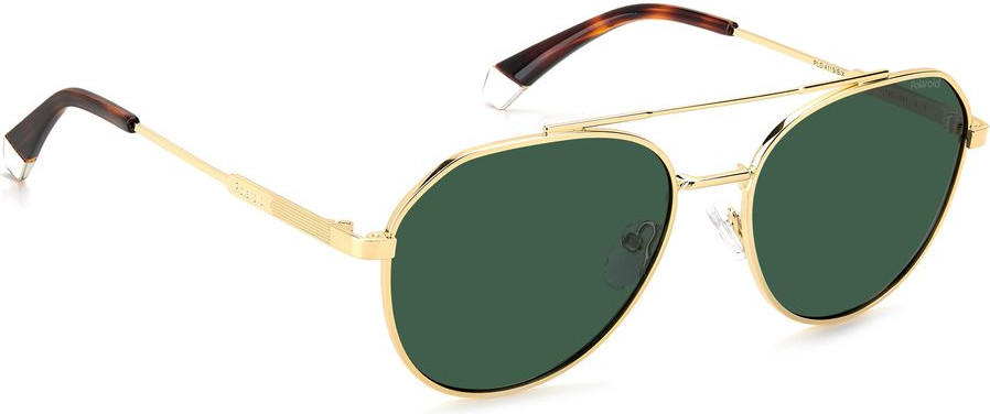 Sunglasses Polaroid Gold Stainless Steel