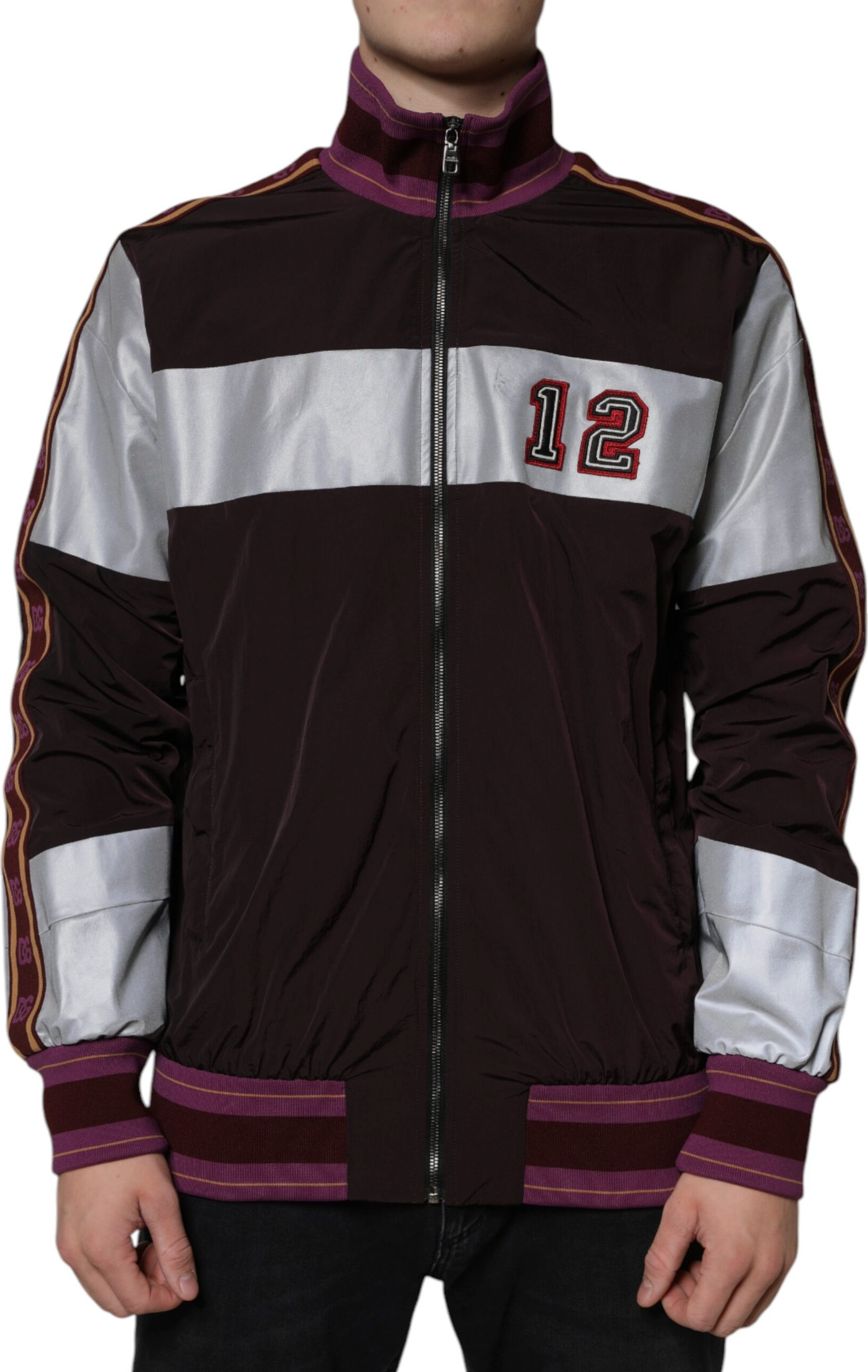 Bomber Jacket Dolce & Gabbana Multicolor Full Zip Jersey Men