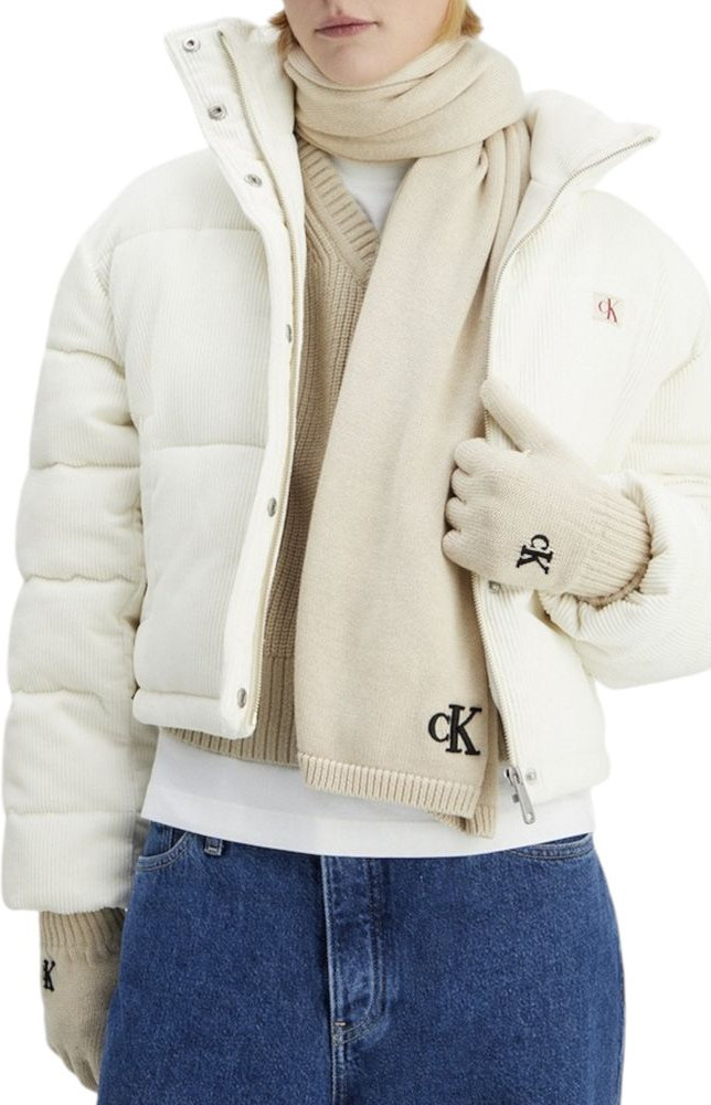 Scarf Calvin Klein Beige Cotton