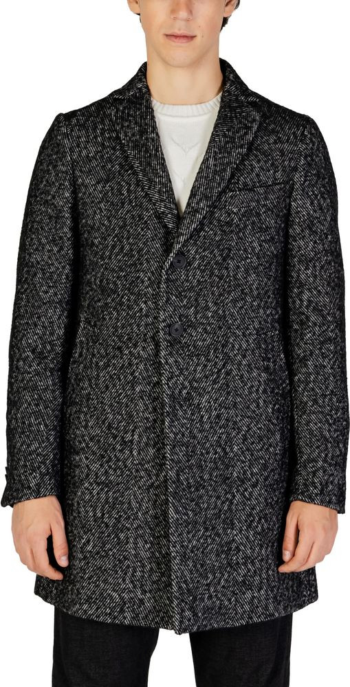 Black Polyester Coat