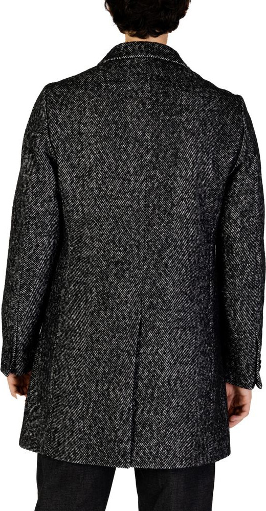 Black Polyester Coat
