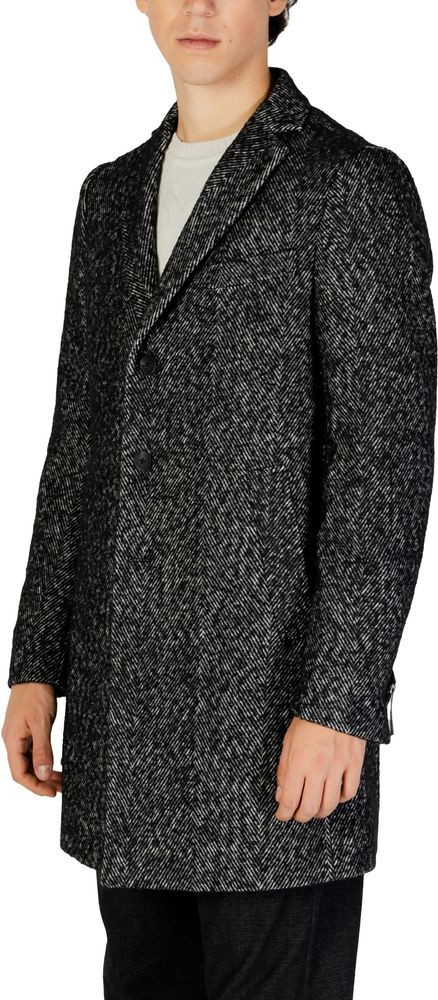 Black Polyester Coat