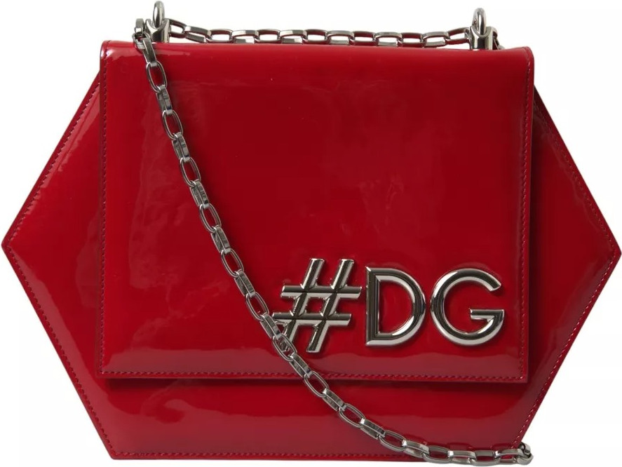 Yelka sumkasi Dolce & Gabbana Qizil Patent Teri