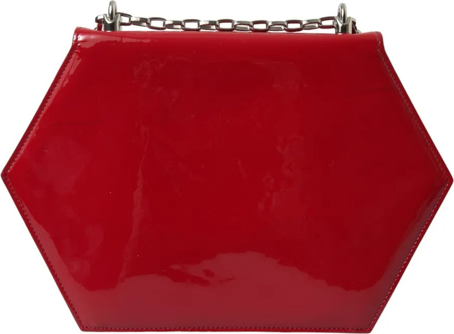 Yelka sumkasi Dolce & Gabbana Qizil Patent Teri