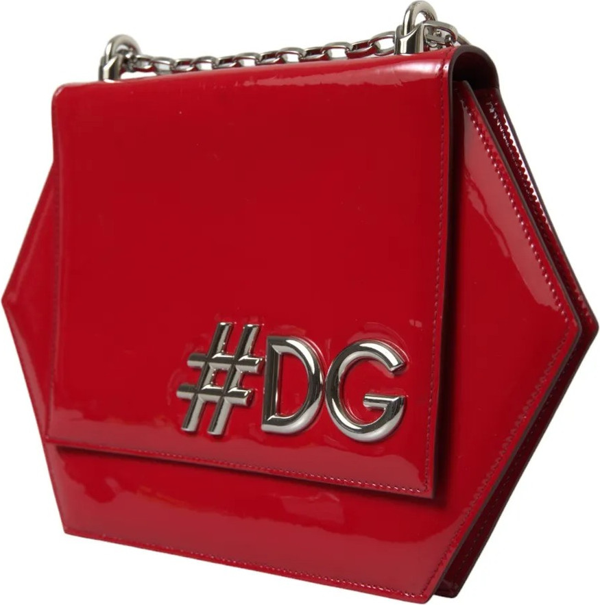 Yelka sumkasi Dolce & Gabbana Qizil Patent Teri