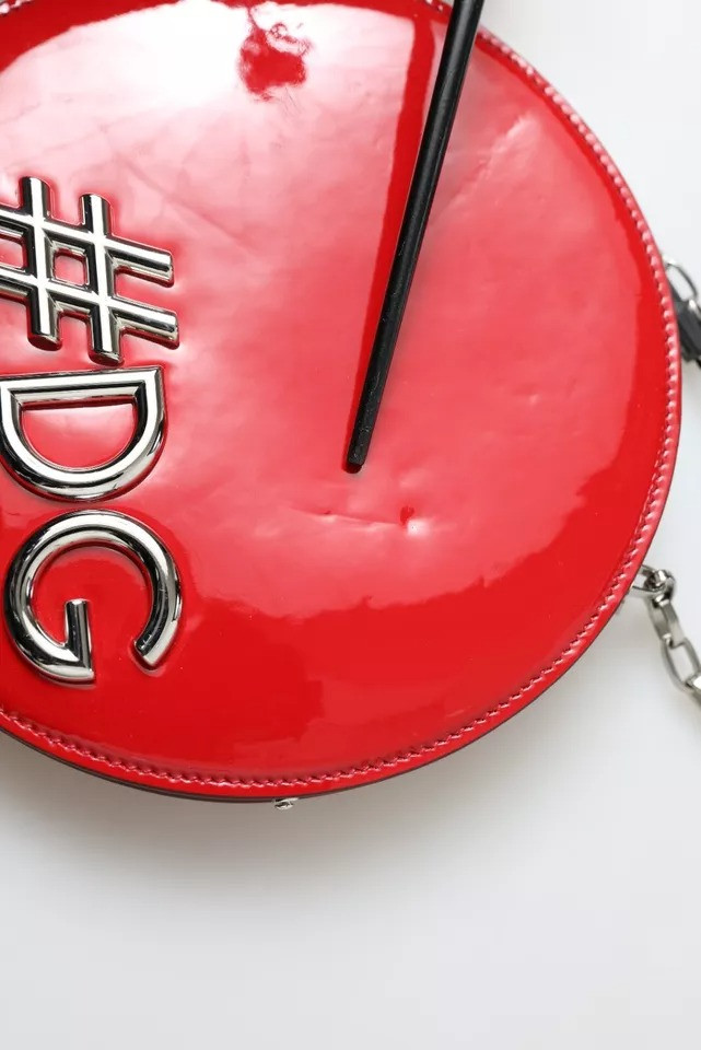Shoulder Bag Dolce & Gabbana Red Patent Leather Clutch