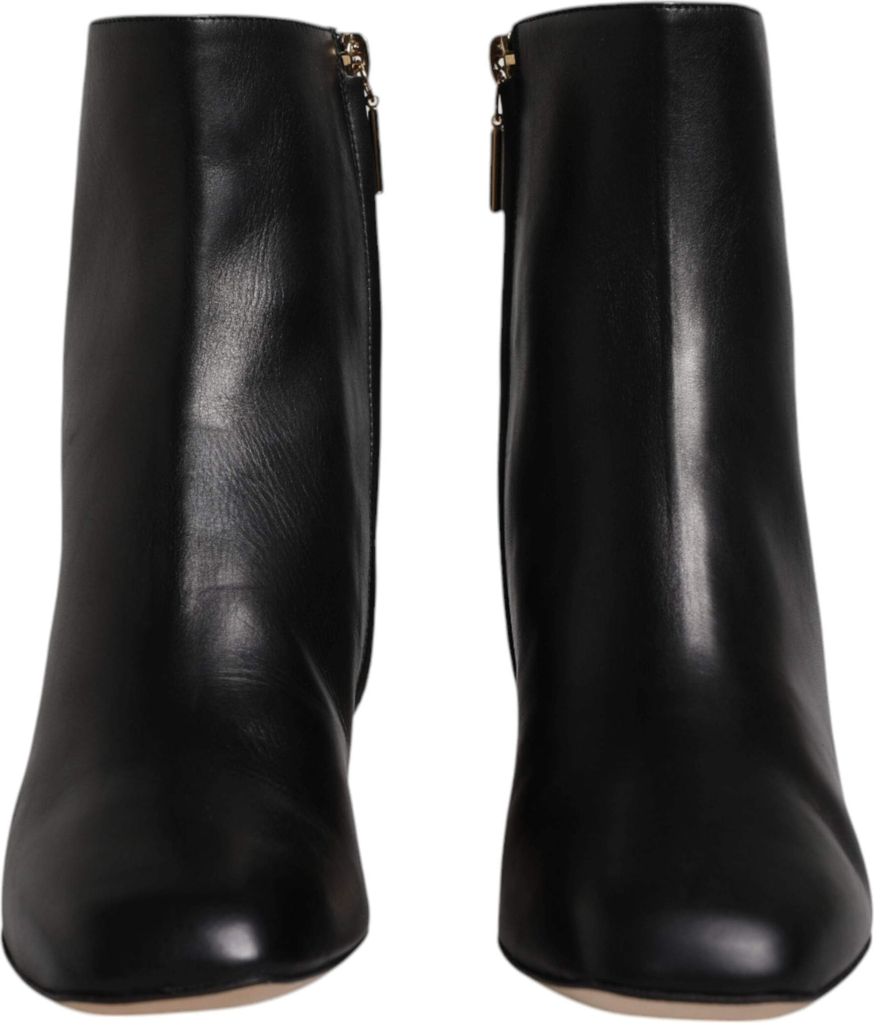 Shoes Dolce & Gabbana Black Jackie Leather Mid Calf Boots