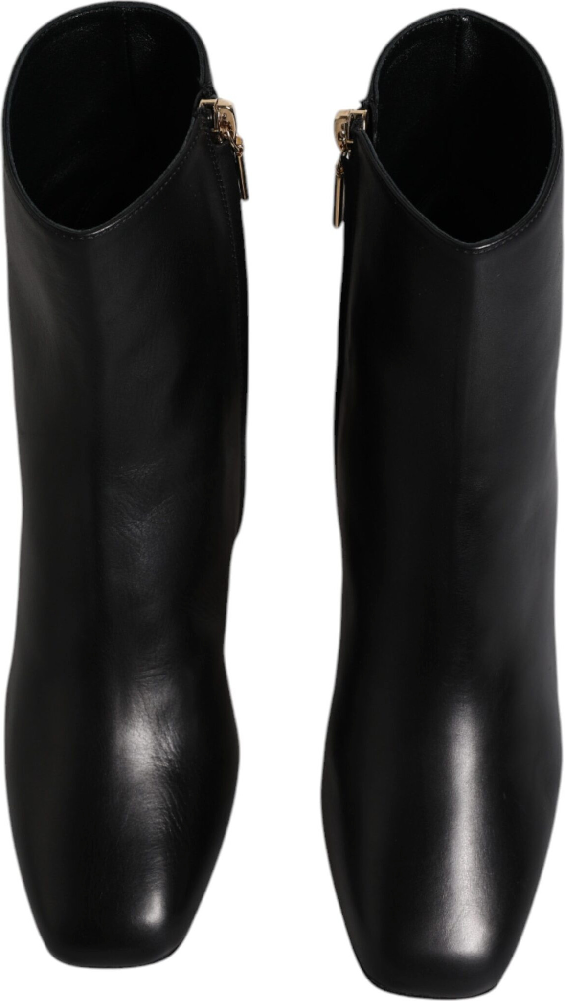 Shoes Dolce & Gabbana Black Jackie Leather Mid Calf Boots