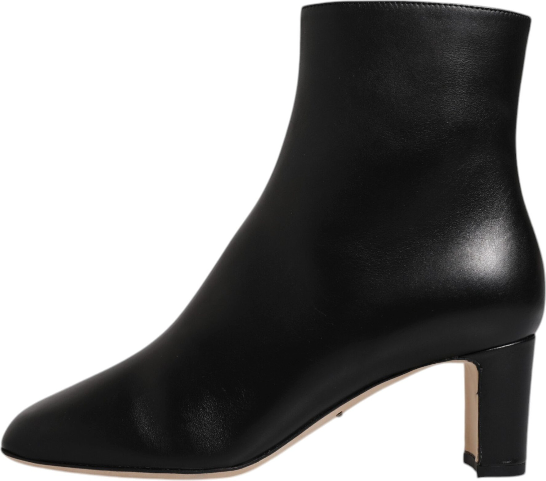 Shoes Dolce & Gabbana Black Jackie Leather Mid Calf Boots