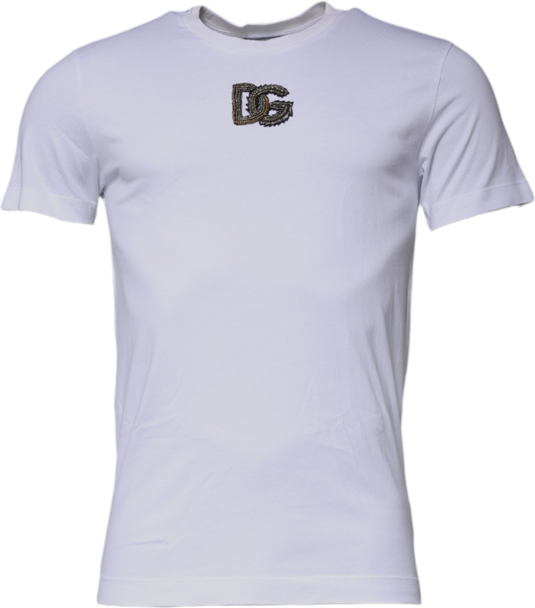 Oq DG Logotipli Paxta Krujkali Futbolka Dolce & Gabbana