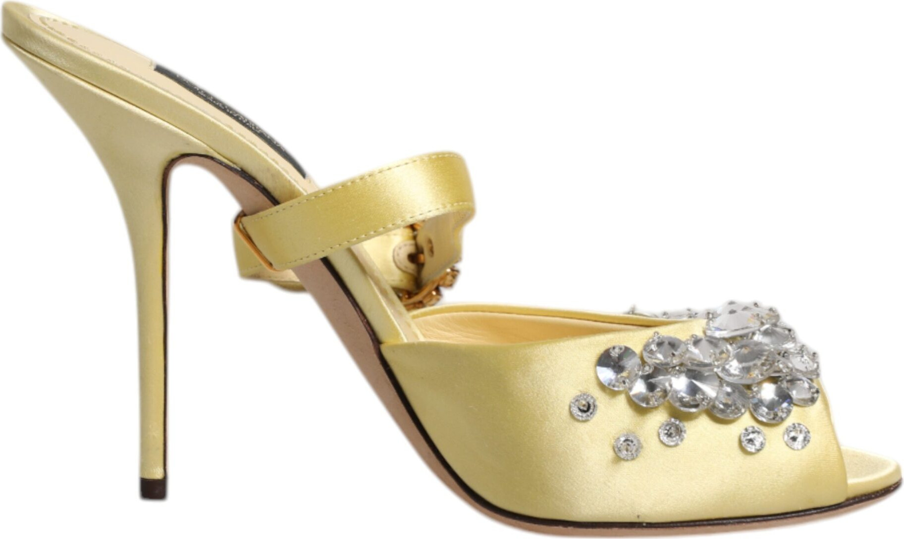 Dolce & Gabbana KEIRA SANDALS Sarı Kristalli Yürüyüş Ayakkabıları