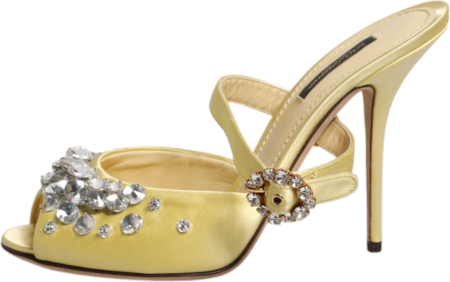 Dolce & Gabbana KEIRA SANDALS Sarı Kristalli Yürüyüş Ayakkabıları