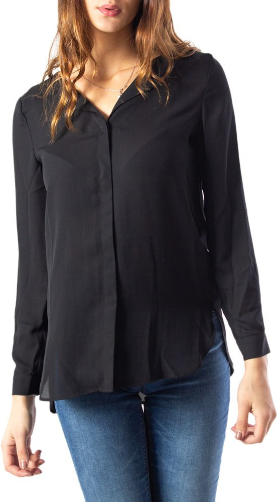 Черная блузка Vila Clothes из полиэстера