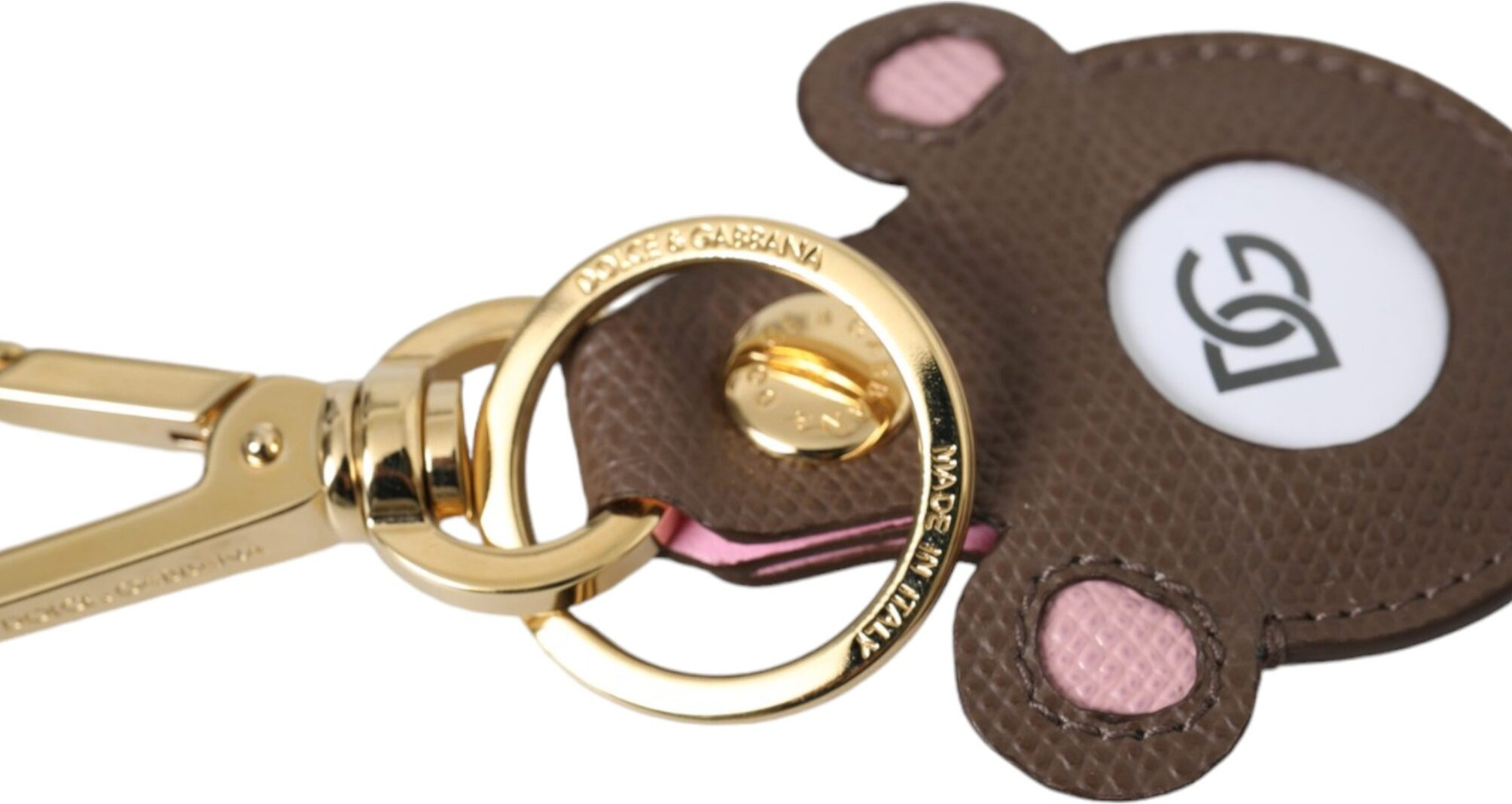 Keychain Dolce & Gabbana Multicolor Dauphine Calfskin DG Logo Keyring Keychain