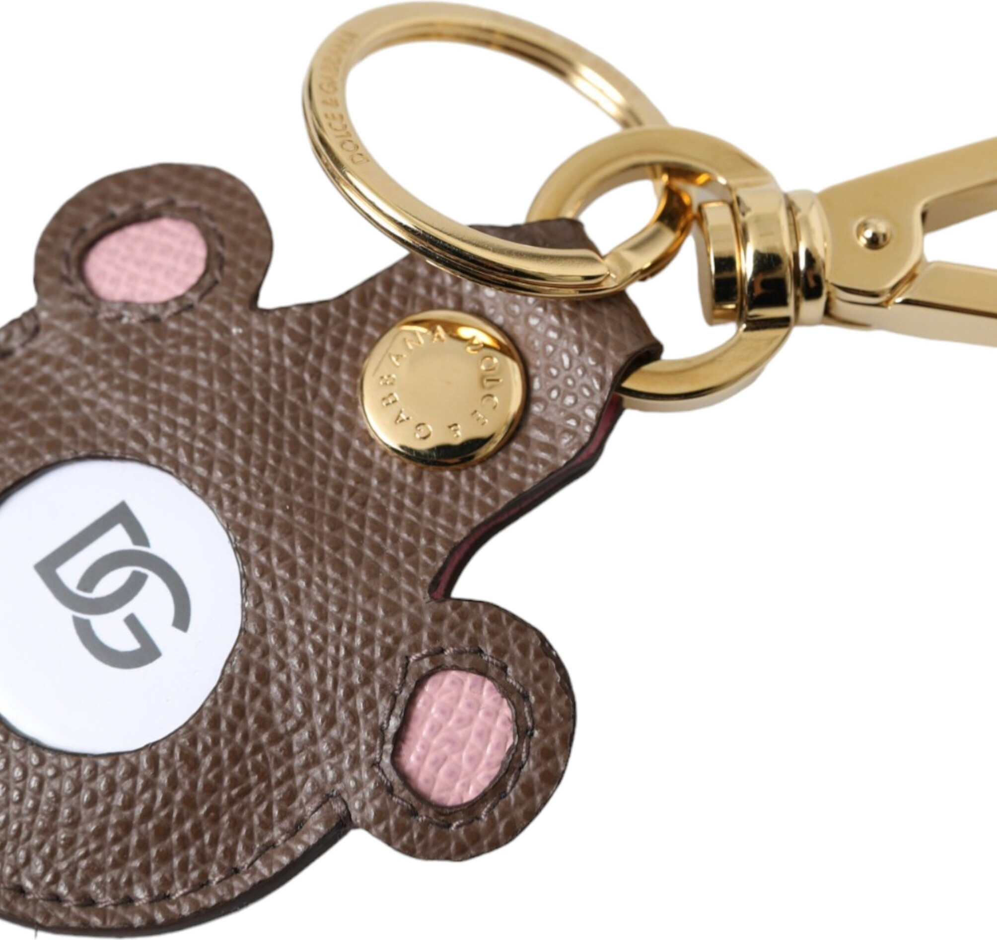 Keychain Dolce & Gabbana Multicolor Dauphine Calfskin DG Logo Keyring Keychain