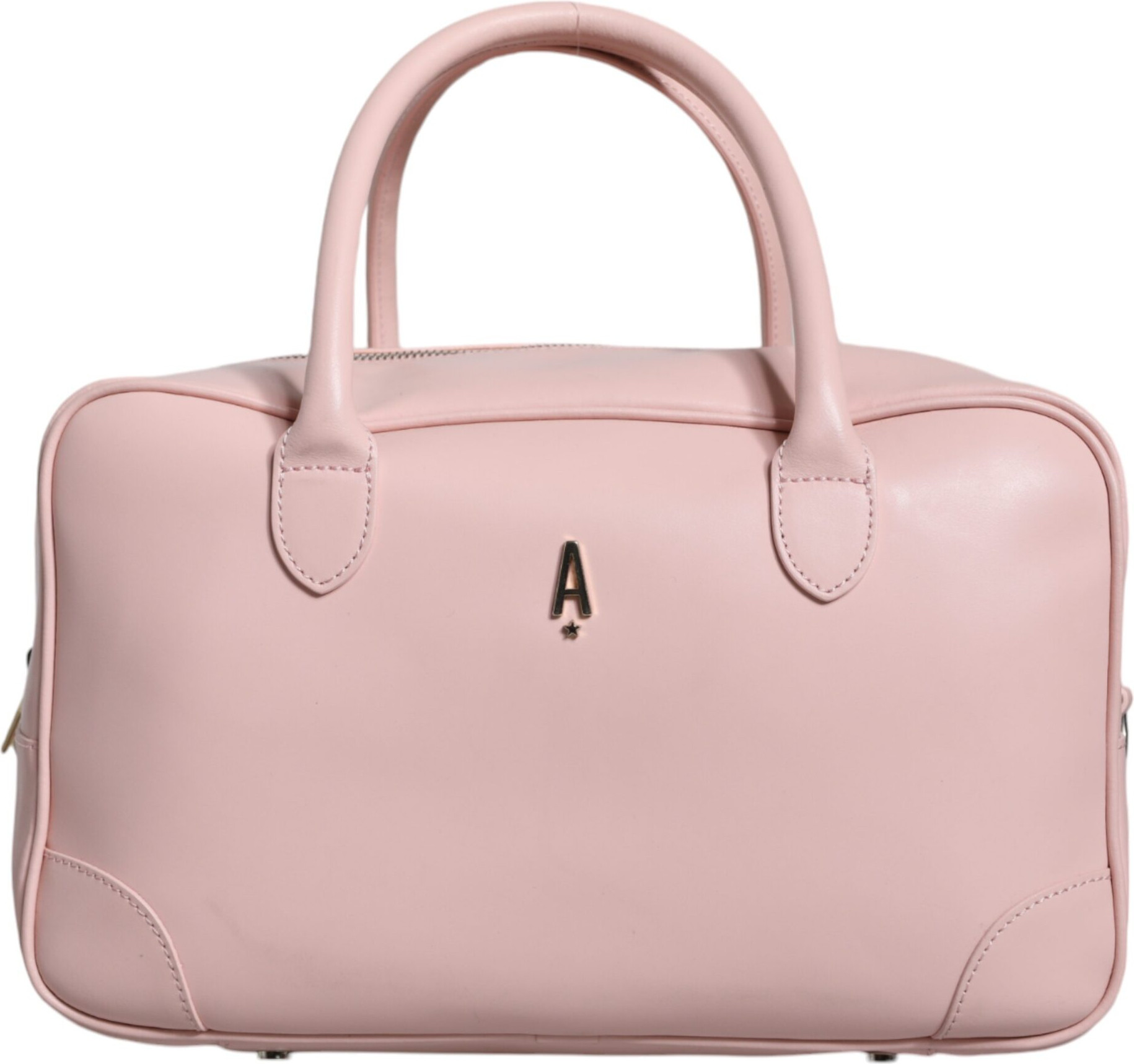 Handbag ANIYE BY Pink Leather Logo Top Handle Duffel
