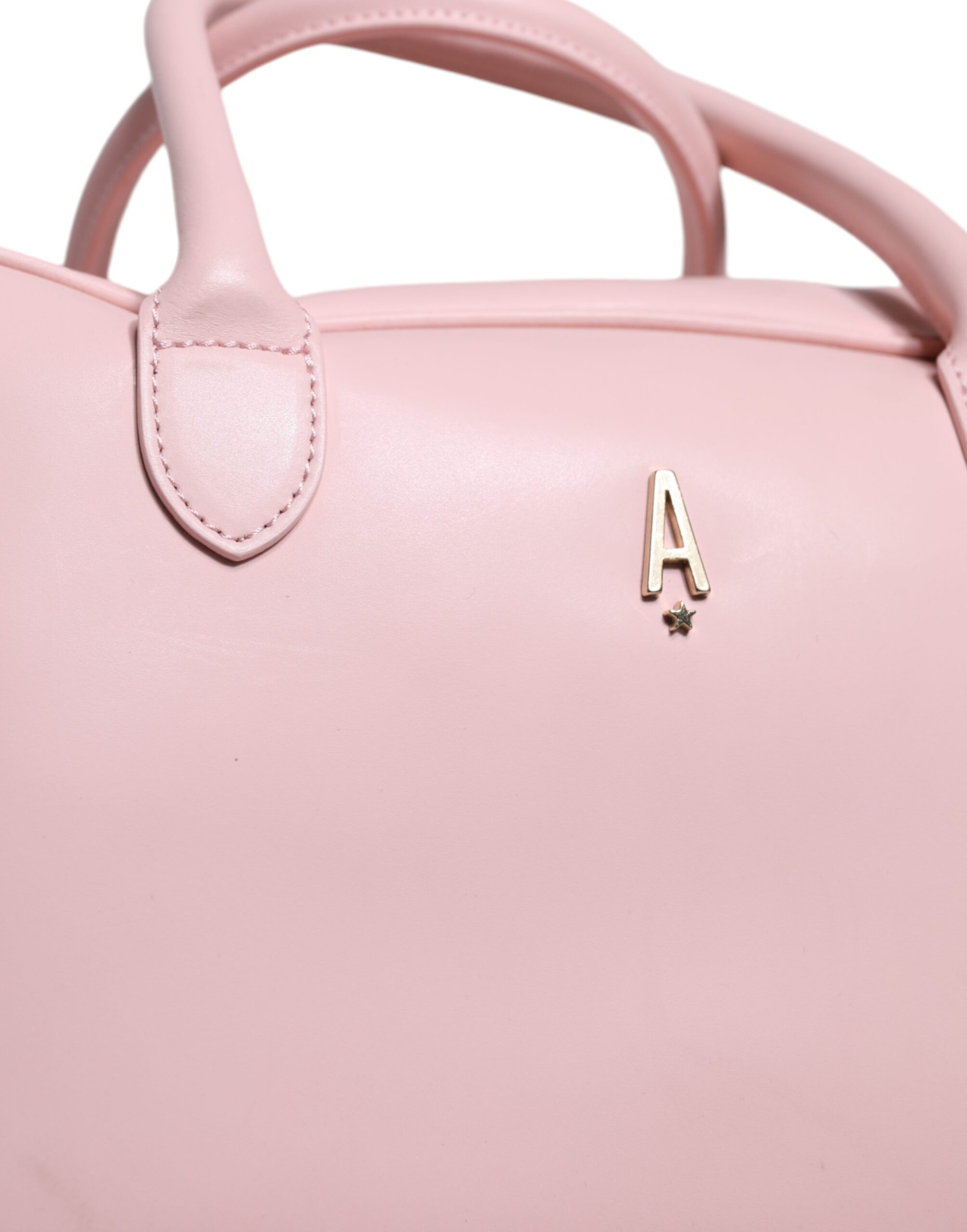 Handbag ANIYE BY Pink Leather Logo Top Handle Duffel