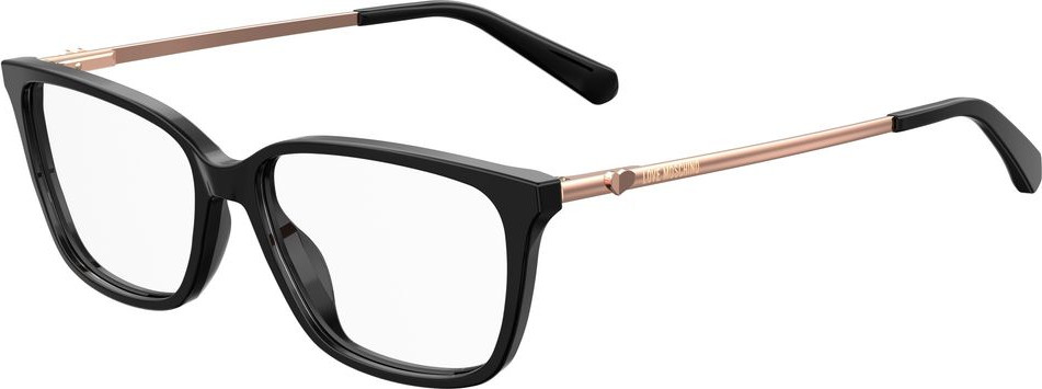 Black Acetate Glasses Frames LOVE MOSCHINO