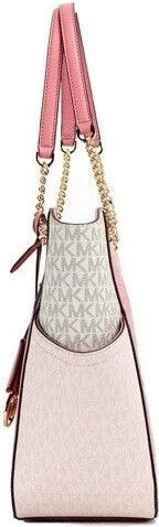 Сумка-тоут Michael Kors Jet Set Tea Rose Signature X Cross Chain Shoulder