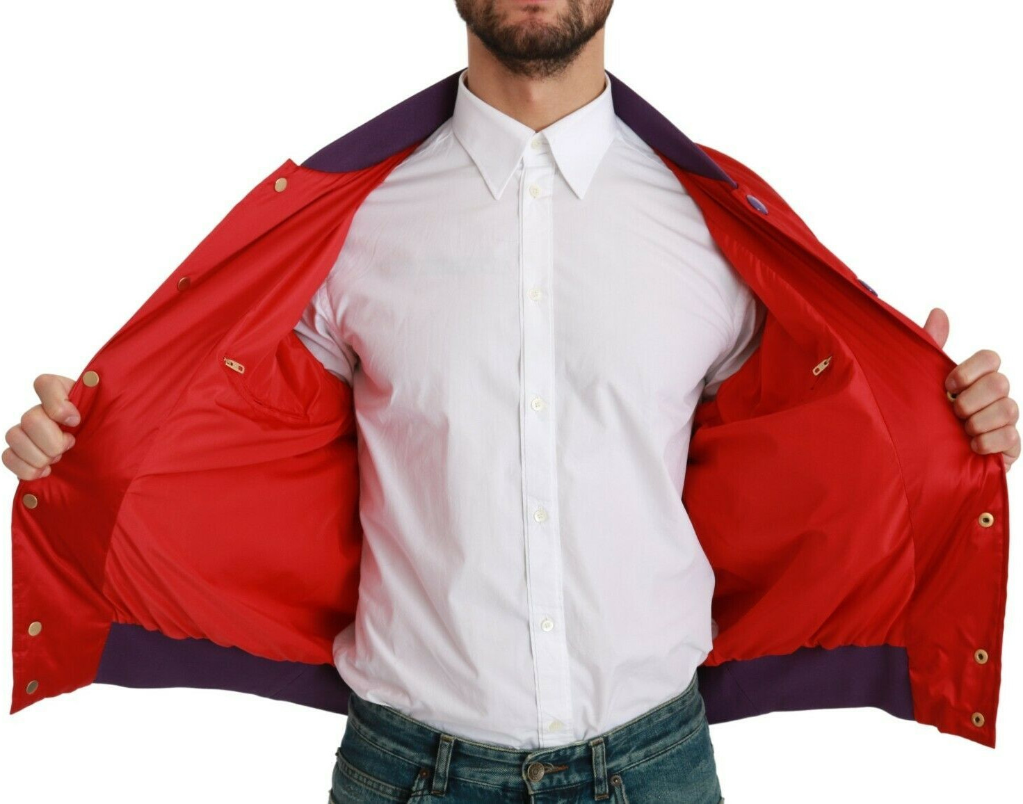 Bomber Jacketi Dolce & Gabbana Qizil "Yil cho'chqa" to'plami