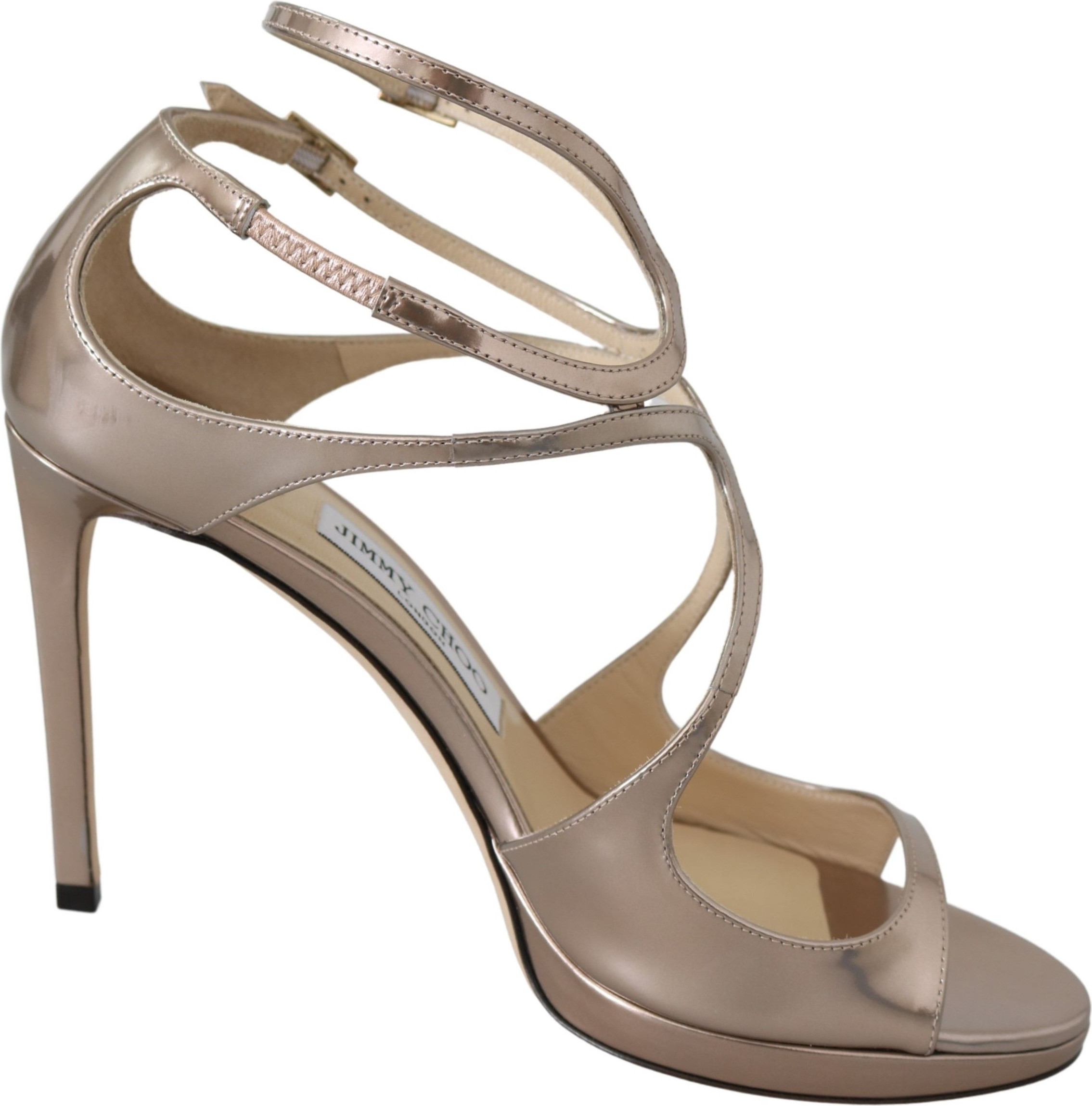 Jimmy Choo Eyewear ning Ballet Pink Charmdli Lance Sandal Shipkalari