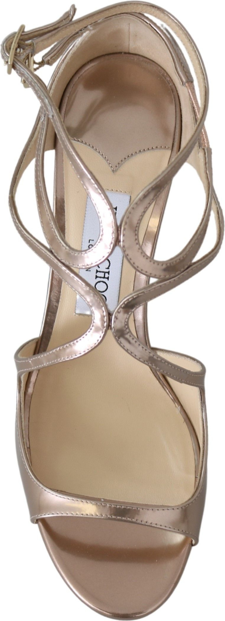 Jimmy Choo Eyewear ning Ballet Pink Charmdli Lance Sandal Shipkalari
