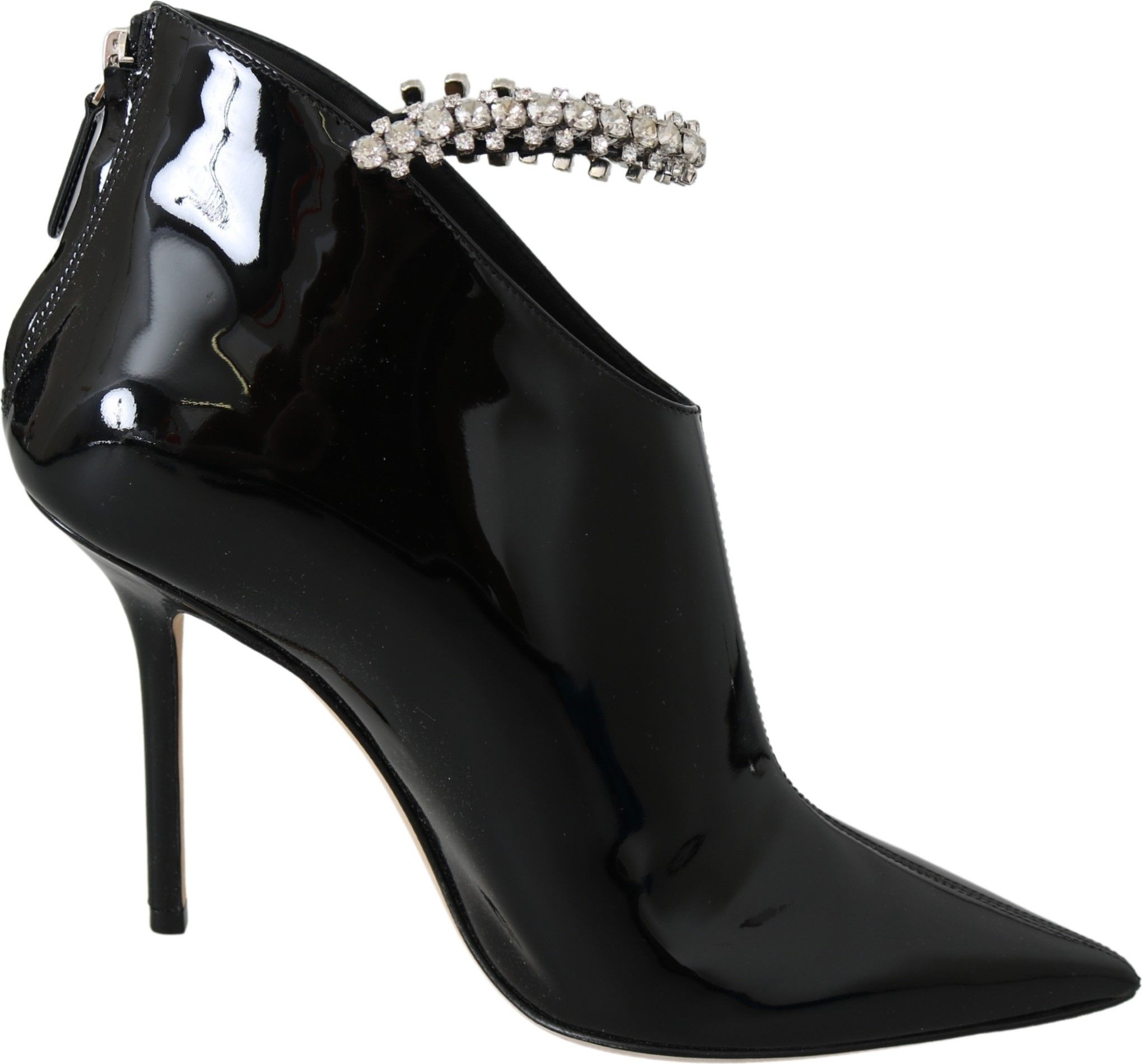 Black Leather Blaize 100 Pat Boots Shoes
