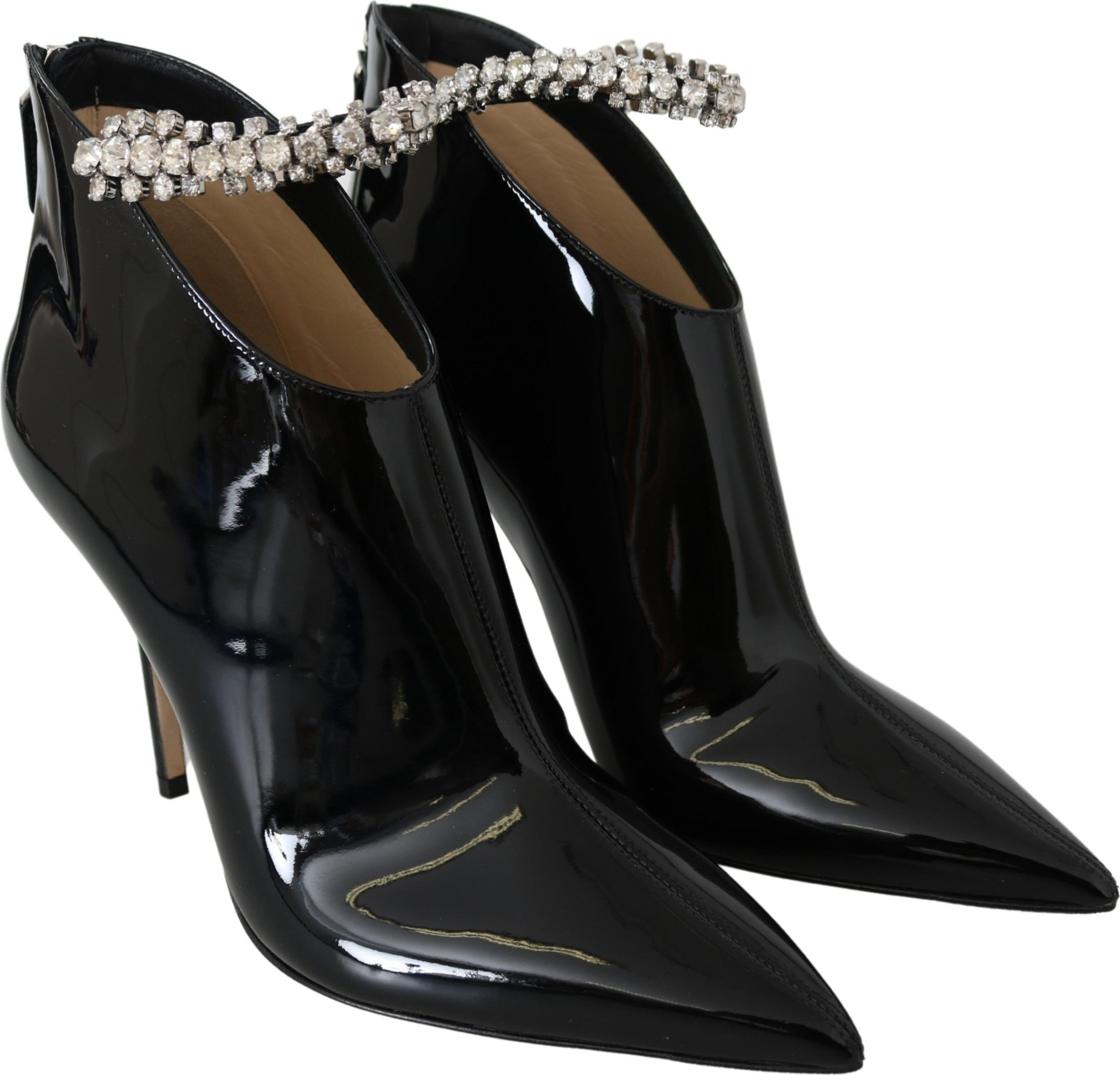 Black Leather Blaize 100 Pat Boots Shoes