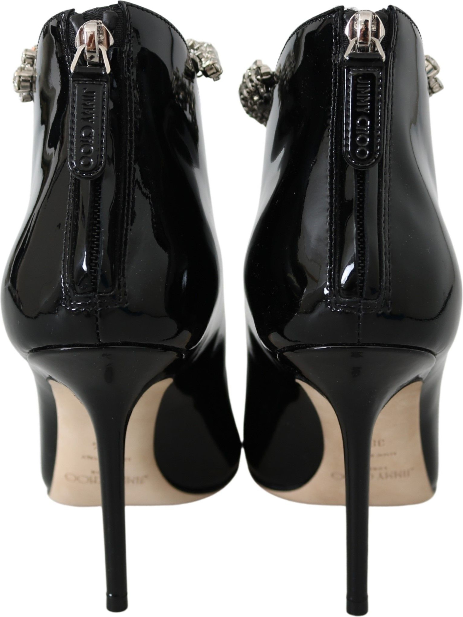 Black Leather Blaize 100 Pat Boots Shoes