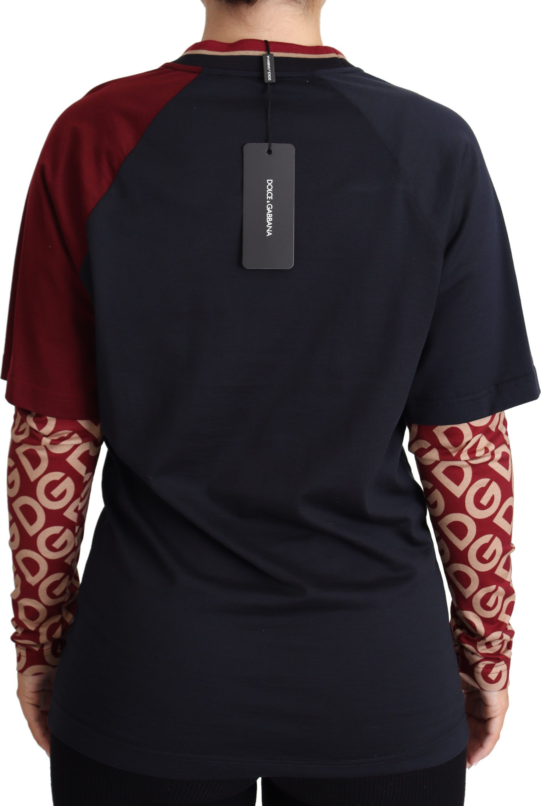Multicolor Royals Crewneck Pullover Sweater Dolce & Gabbana