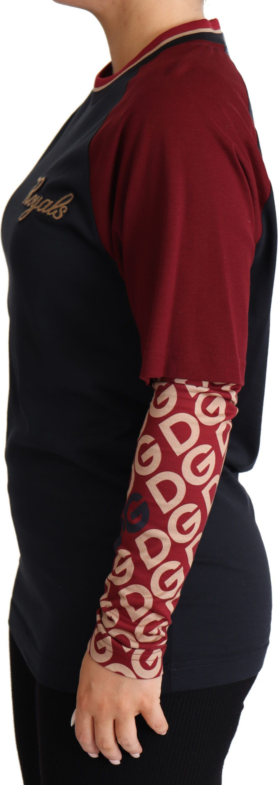 Multicolor Royals Crewneck Pullover Sweater Dolce & Gabbana
