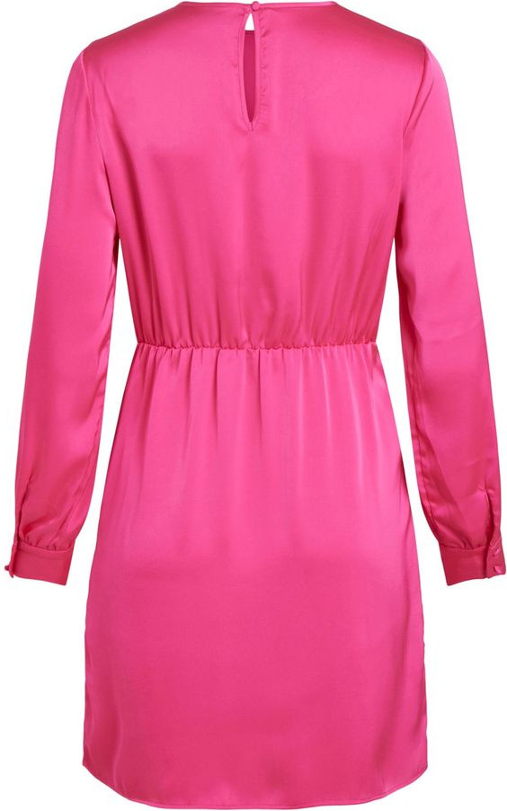 Pink Polyester Short Dress Vila Clothes Dress