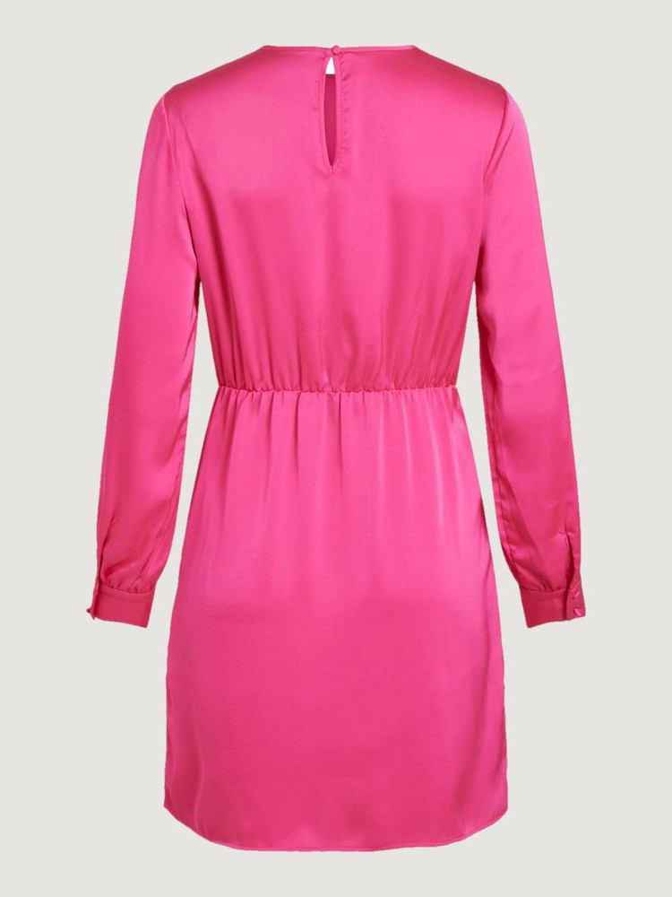 Pink Polyester Short Dress Vila Clothes Dress