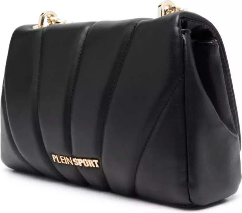 Crossbody bag Plein Sport Elegant Black Crossbody with Gold Chain Accent