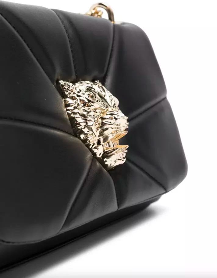 Crossbody bag Plein Sport Elegant Black Crossbody with Gold Chain Accent